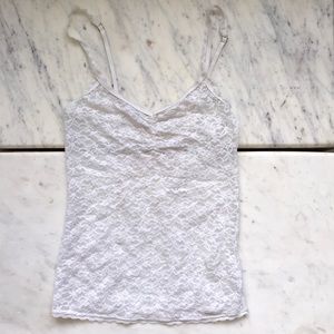 Aerie White Lace Camisole